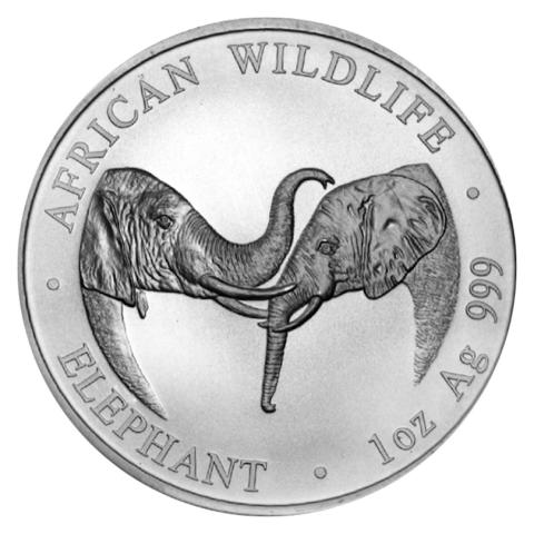 Zambia Elefant 1 Unze Silber 2002