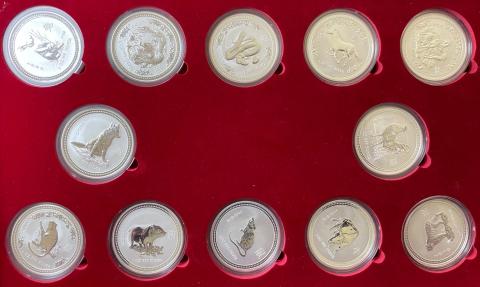 Sammlung Lunar I Silbermünze Australien 1999-2010