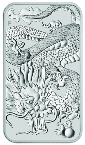 Drache Rectangle Silberbarren 2022