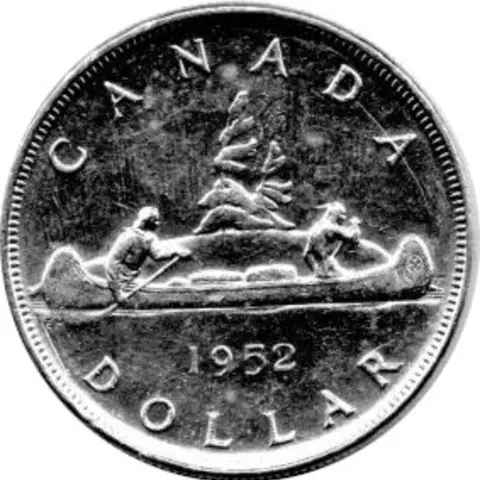 Canada Silber Gedenkmünze 1 Dollar 1952