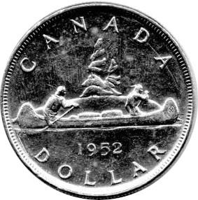 Canada Silber Gedenkmünze 1 Dollar 1952