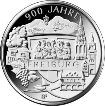 20 Euro Silber Gedenkmünze PP 2020 900 Jahre Freiburg