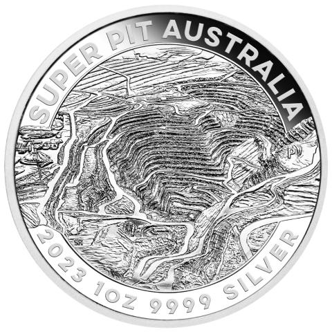 Australien Super Pit 1 Unze Silber 2023
