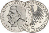 1964 5 DM Johann Gottlieb Fichte