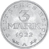Kursmünze 3 Reichsmark