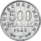Kursmünze 500 Reichsmark