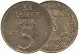 DDR 1969 5 Mark 20 Jahre DDR