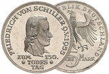 1955 5 DM Friedrich von Schiller PP