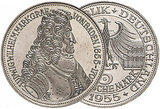 1955 5 DM Markgraf von Baden PP
