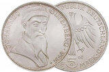 1968 5 DM Johannes Guttenberg PP