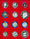 Lindner Münzbox und Münztableau (eckig) 68 mm