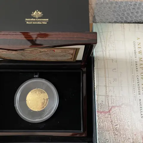 Australien 2018 Proof Gold 1 Unze Map of the World 1626