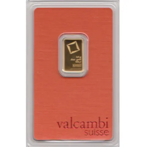 Goldbarren 2,5 Gramm Valcambi