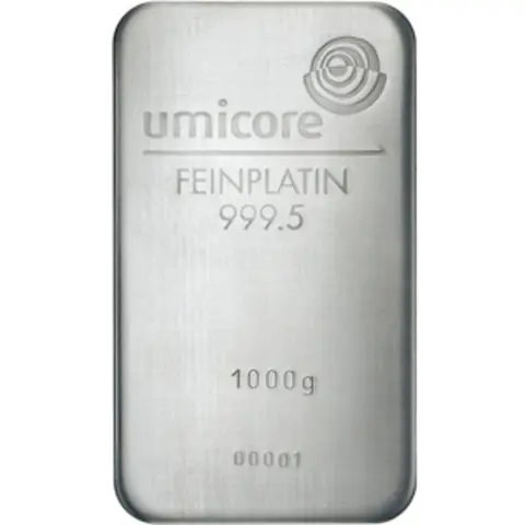Platinbarren 1000 Gramm Heraeus Umicore Degussa kaufen und verkaufen