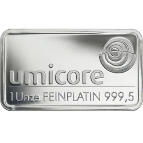 Platinbarren 31,1 Gramm Heraeus Umicore Degussa kaufen und verkaufen