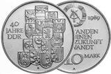 DDR 1989 10 Mark 40 Jahre DDR