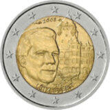 2 Euro 2008 Luxemburg Chateau de Berg