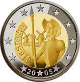 2 Euro 2005 Spanien Don Quijote