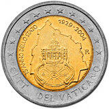 2 Euro 2004 Vatikan Folder Petersdom