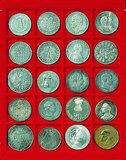 Lindner Münzbox und Münztableau (eckig) 47 mm