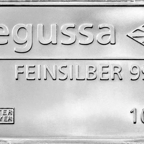 Silberbarren 100 Gramm Degussa