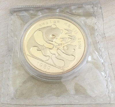 China Panda Goldmünze 1/2 Unze 1989 Coin Fair