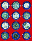 Lindner Münzbox und Münztableau (Kapseln) 63 mm