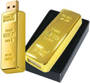 Goldbarren USB Stick