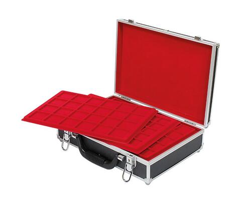 Aluminium Münzkoffer für 355 Münzen