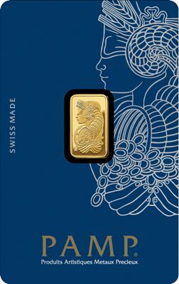 Goldbarren 2,5 Gramm Pamp