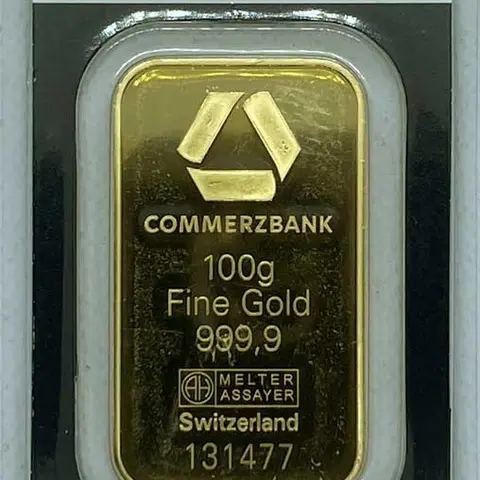 Goldbarren 100 Gramm Commerzbank