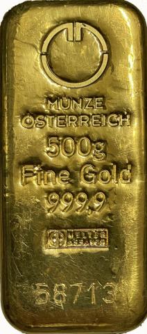 Münze Österreich Goldbarren 500 Gramm alt