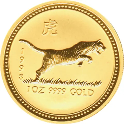 Lunar I Tiger 1 Unze 1998