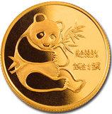 China Panda 1 Unze 1982 Goldpanda 100 Yuan