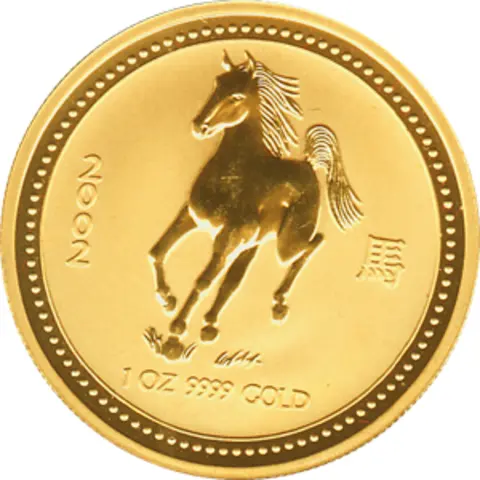 Lunar I Pferd 1 Unze 2002
