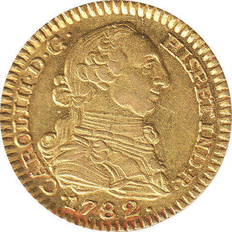 Spanien 1 Escudos Goldmünze Carlos III 1782