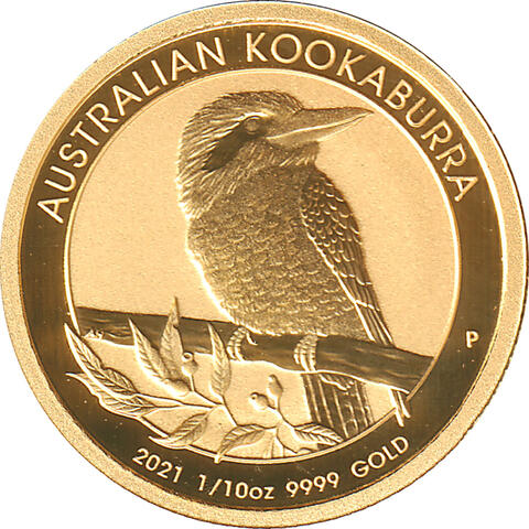 Kookaburra Goldmünze 1/10 Unze 2021