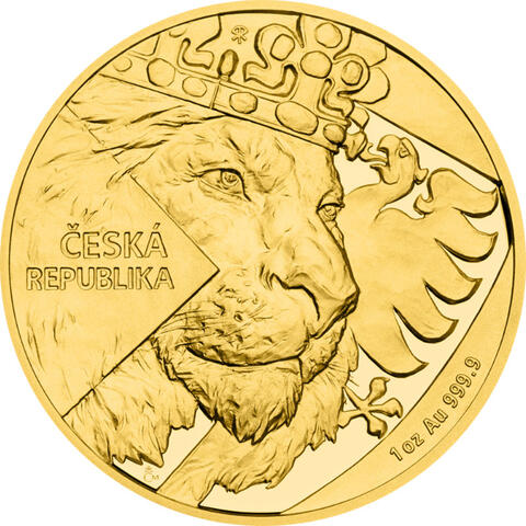 Gold 1 Unze Tschechischer Czech Löwe 2024