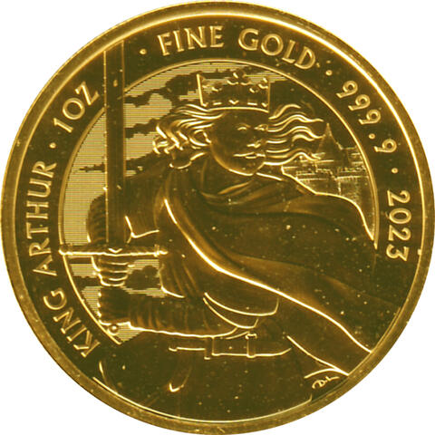 Myths and Legends 1 Unze Gold King Arthur 2023