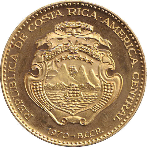Costa Rica 100 Colones Goldmünze