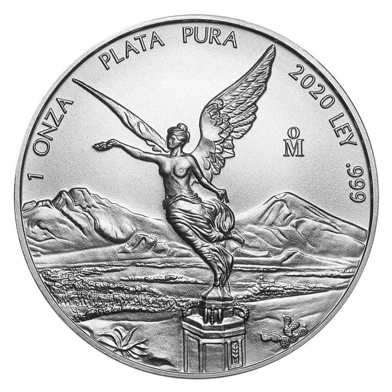 1 Unze Differenzbesteuert nach § 25a UstG Silbermünze Mexiko Libertad 2020 