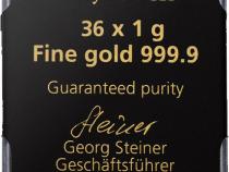 Goldbarren 36x1 Gramm Heimerle Responsive & Fair