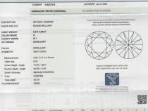 Diamant und Brillant 0,517 Carat mit Zertifikat IGI418037310