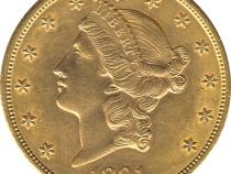 20 Dollar American Liberty Head 1891