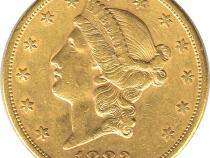 20 Dollar American Liberty Head 1882