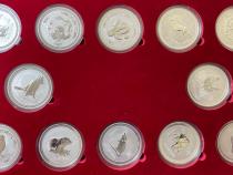 Sammlung Lunar I Silbermünze Australien 1999-2010