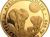 Somalia Elefant Goldmünze 2014