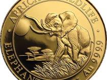 Somalia Elefant Goldmünze 2016