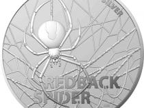 Australian Dangerous Red Back Spider 1 Unze Silbermünze 2020