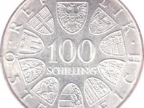 100 Schilling Silbermünzen Österreich 1991-2001